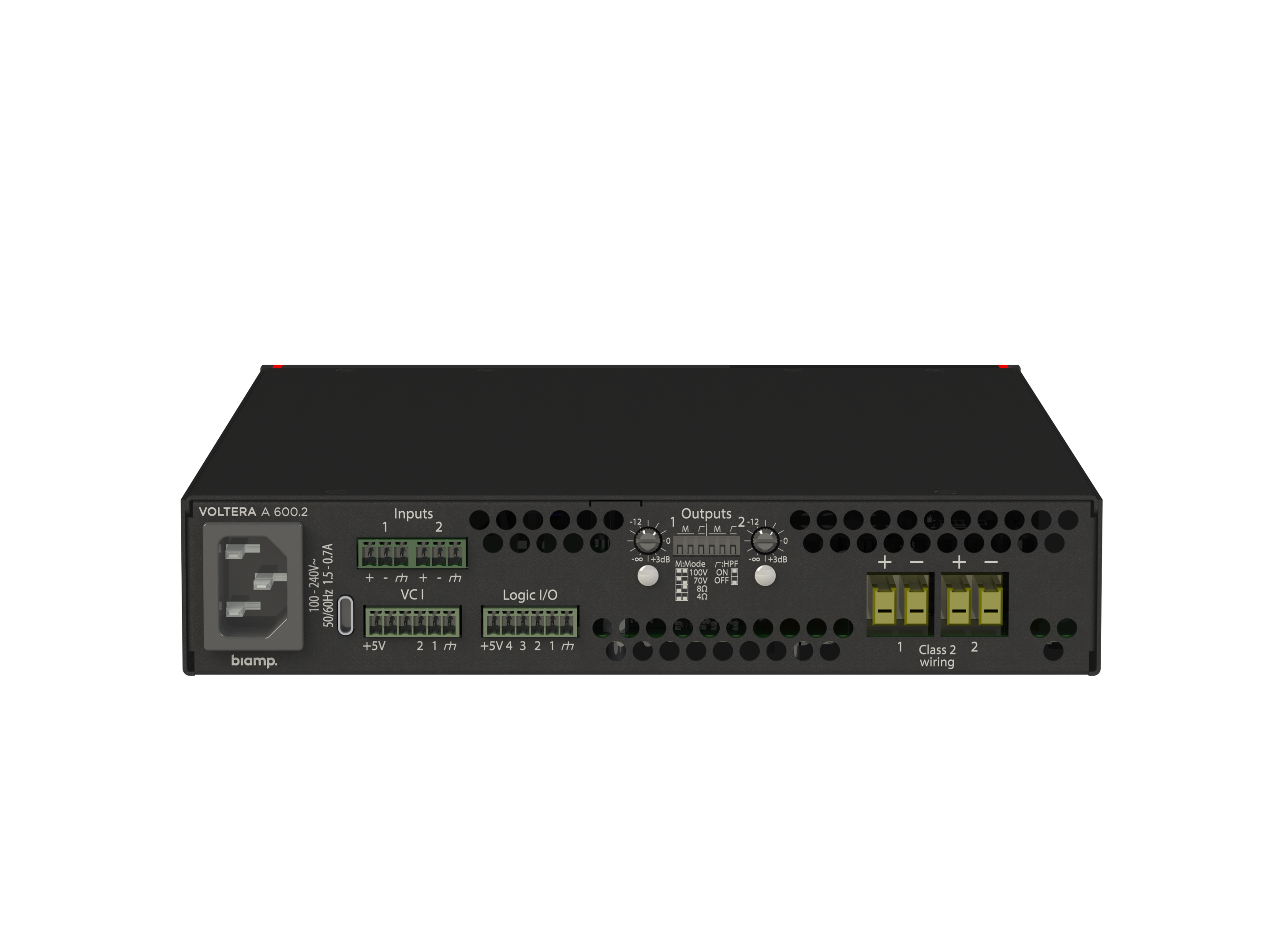 Двухканальный, 600-ваттный аналоговый усилитель Biamp Voltera A 600.2